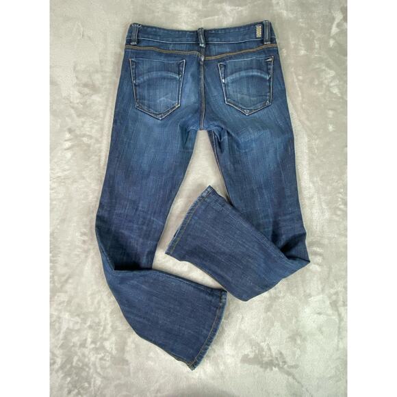 VTG 7 For All Mankind Jeans Wide Leg Flare Denim Inseam 30 Women’s Sz 27 - Picture 10 of 12